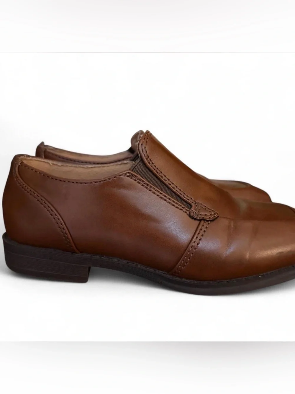 Sonoma Boys Chestnut Brown Slip-On Leather Loafers
